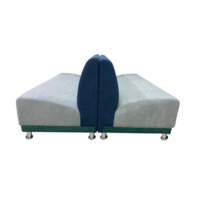 Фотография товара Комплект Блазз экстра шестиместный, велюр, сине-серая от компании ChiedoCover.