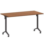 Фотография товара Стол мобильный складной орех, антрацит, 22 мм, 140*70 от компании ChiedoCover.