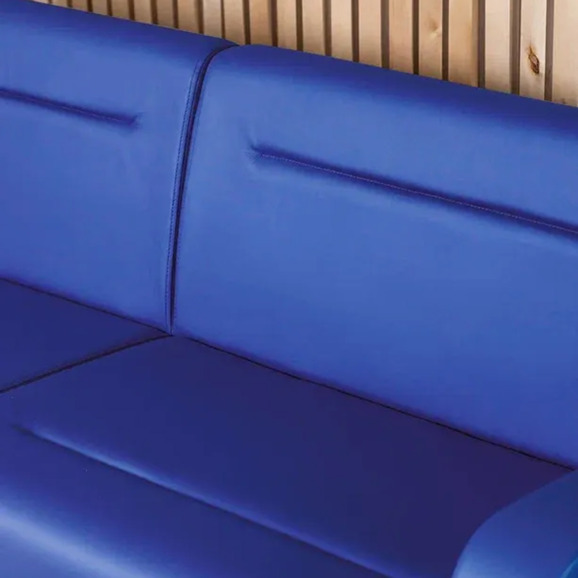 Диван Папилла, экокожа, 182 см, синий - фото 5