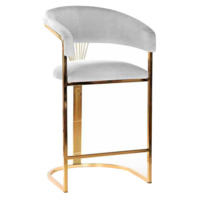 Настоящее фото товара Стул барный Glen, серый, произведённого компанией ChiedoCover