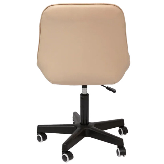 Стул Мускус, пластик, кожа, бежевый, черный - фото 5