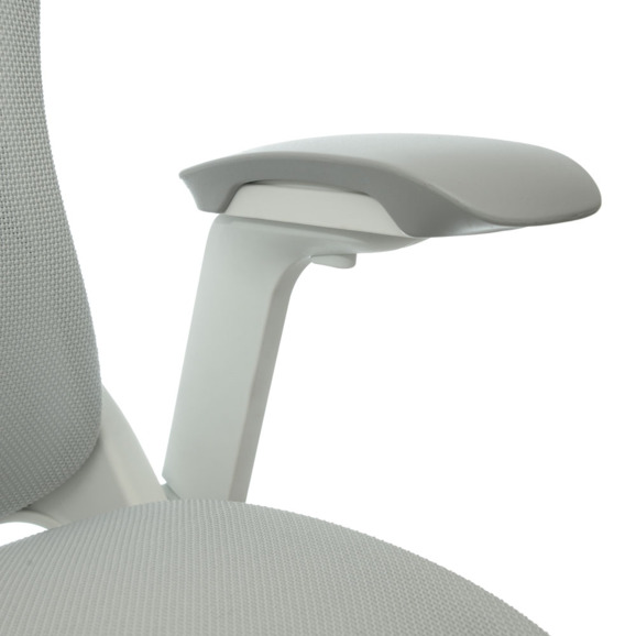 Офисное поворотное кресло Sparx ft-3 enigma plus white / grey, mesh, светло-серый - фото 8