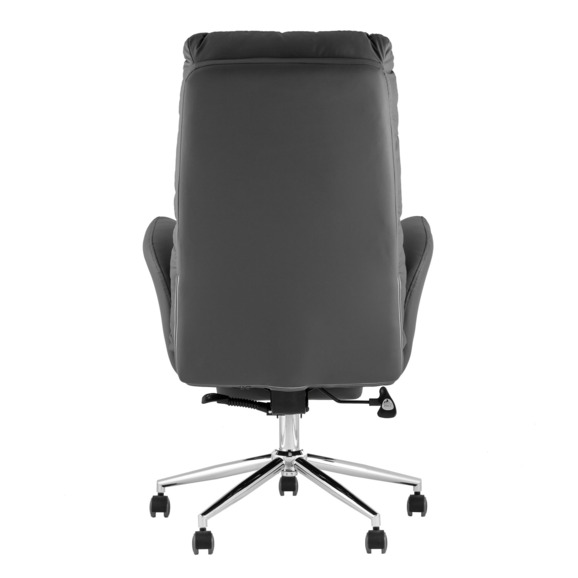 Кресло руководителя Lillu с оттоманкой, серый - фото 5