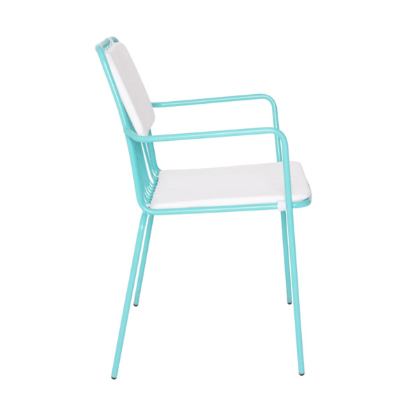 Стул Лион с подлокотниками и подушкой, ткань Оксфорд 600 - фото 6