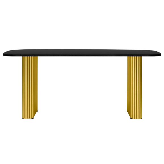 Бавария B 180 х 90 черная пленка шагрень / золото Бавария B 180 х 90 черная пленка шагрень / золото - фото 2