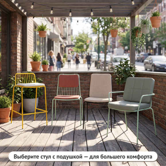 Стул Лион полубарный, желтый Стул Лион полубарный, желтый - фото 5