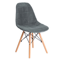 Настоящее фото товара Чехол Е04 на стул Eames, серый, произведённого компанией ChiedoCover