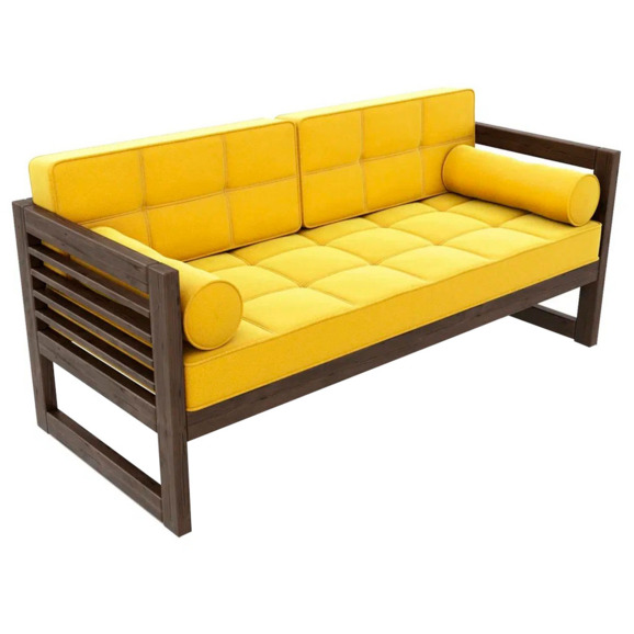 Диван сега б velvet, венге, yellow - фото 1