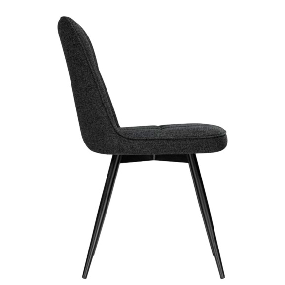 Стул на металлокаркасе Texas 4 поворотный темно-серый / черный Стул на металлокаркасе Texas 4 поворотный темно-серый / черный - фото 3