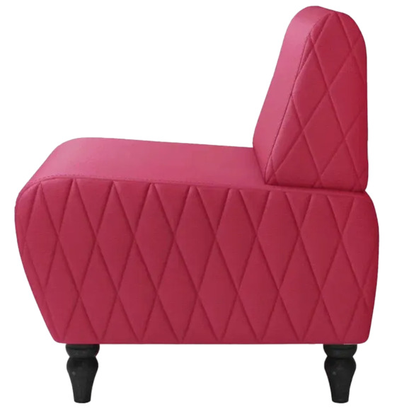 Кресло Лотик экокожа, красный - фото 4