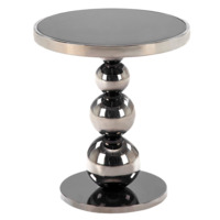 Настоящее фото товара Стол журнальный Flair, черный, серебряный, произведённого компанией ChiedoCover