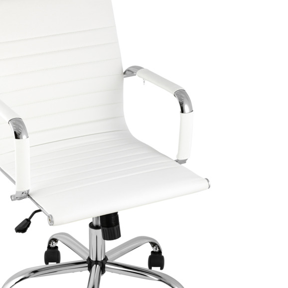 Кресло офисное TopChairs City S белое - фото 6