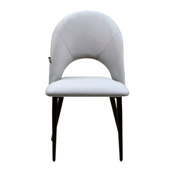 Стул Игнис, ножки черные, велюр серый - фото 9