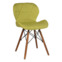 Настоящее фото товара Стул мягкий Eames, ткань, бук, оливковый, произведённого компанией ChiedoCover