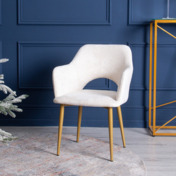 Фотография в интерьере товара Стул Аква, велюр Monaco 01, металл 32*18 RAL 1036 муар от компании ChiedoCover.