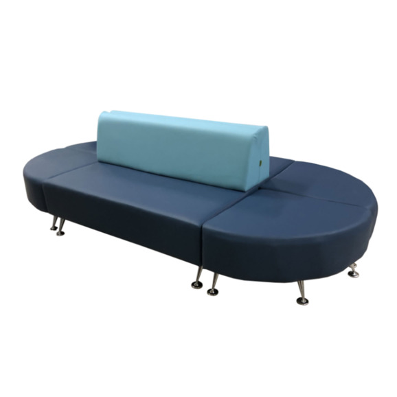 Модульный диван Волт (6-ть секций), голубо-синий - фото 2