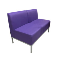 Настоящее фото товара Диван Компакт двухместный, фиолетовый, произведённого компанией ChiedoCover