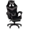 Кресло спортивное TopChairs MG-7019 велюр черно-серый