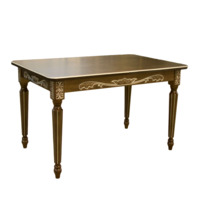 Настоящее фото товара Стол раздвижной Гратти, массив бука, коричневый, произведённого компанией ChiedoCover