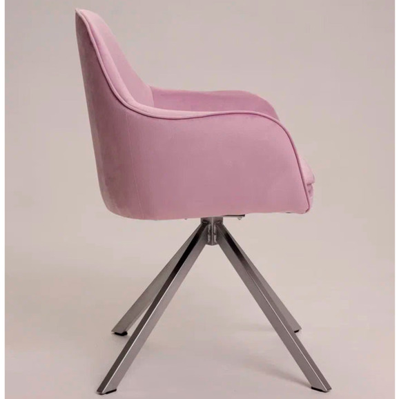 Кресло Сета, пирамида, сиреневый, серебро - фото 6