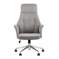 Фотография Кресло офисное Neo, светло-серый, экокожа, ткань Фотография товара Кресло офисное Neo, светло-серый, экокожа, ткань от компании ChiedoCover.