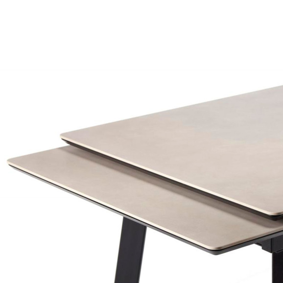 Керамический стол Норман 140(200)х80 carmen light grey / черный Керамический стол Норман 140(200)х80 carmen light grey / черный - фото 6