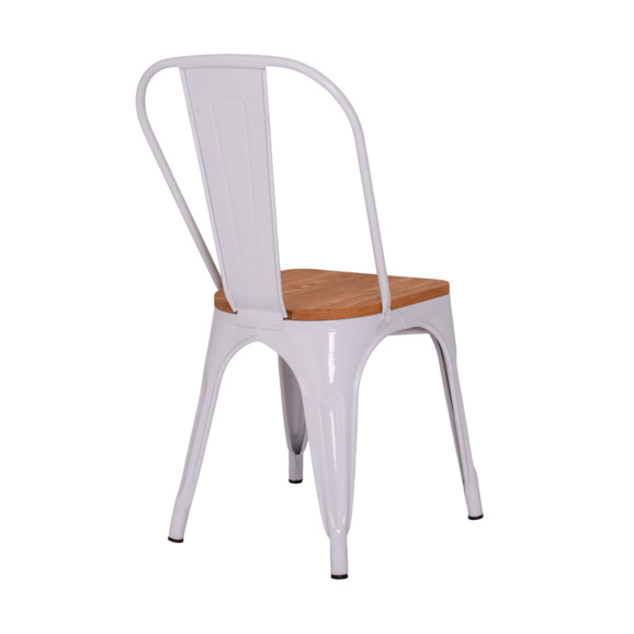 Стул Tolix Wood, белый Стул Tolix Wood, белый - фото 4