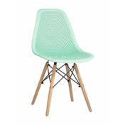 Фотография товара Стул пластиковый перфорированный Eames, бук, мятный от компании ChiedoCover.