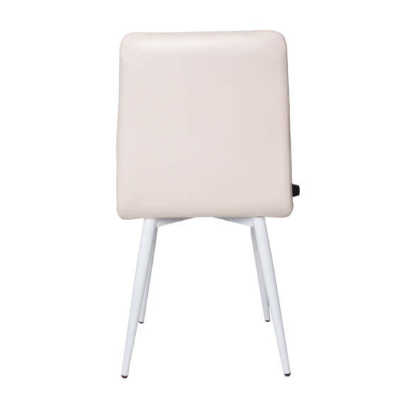 Стул Olys, кожзам Марвелл крем, ножки металл 32*18 RAL 9003 муар - фото 8