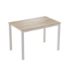 Стол Тион-3, дуб крафт серый, белый