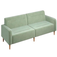 Настоящее фото товара Диван Папилла, велюр, 202 см, оливковый, произведённого компанией ChiedoCover