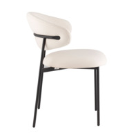 Фотография Стул Эван, велю, каркас молочный Фотография товара Стул Эван, велю, каркас молочный от компании ChiedoCover.