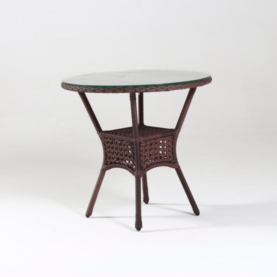 Кунур стол кофейный круглый, коричневый - фото 3