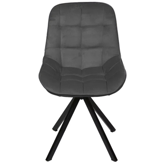 Стул Мускус, пирамида, велюр, темно-серый, черный - фото 2
