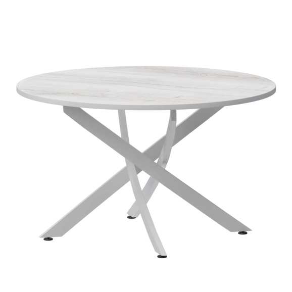 Стол нераздвижной Геометри 2, 1000, Фрост, белый муар - фото 1