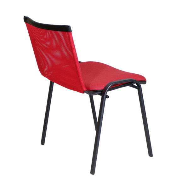 Стул Изо, спинка сетка W, красный - фото 4