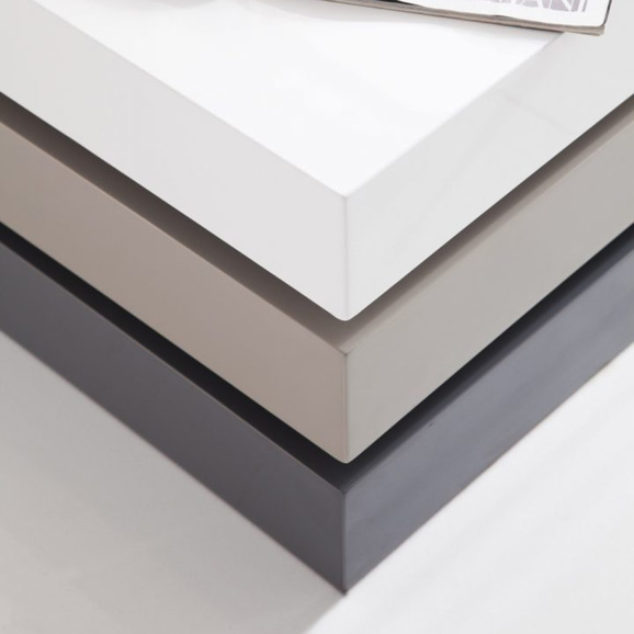 Журнальный стол Квинт, белый, серый - фото 2