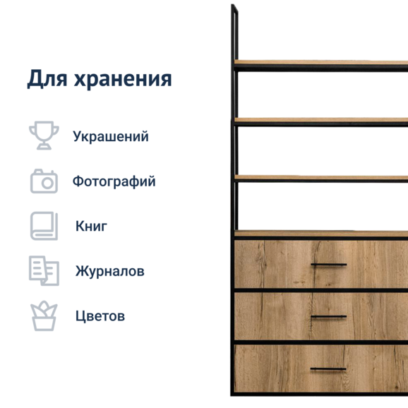 Стеллаж Лофт А3 - фото 5