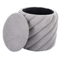 Настоящее фото товара Пуф Bora, светло-серый, произведённого компанией ChiedoCover