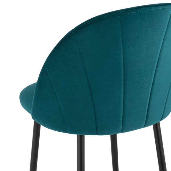 Стул полубарный Логан SN, велюр, изумрудный - фото 6