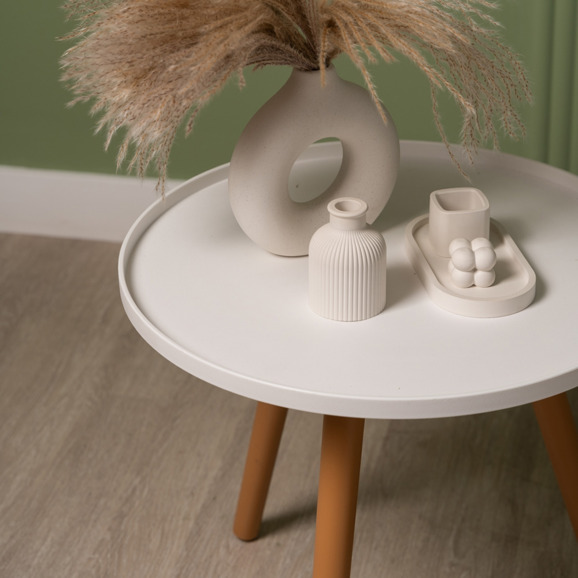 Стол журнальный Alvi, белый, бежевый - фото 3