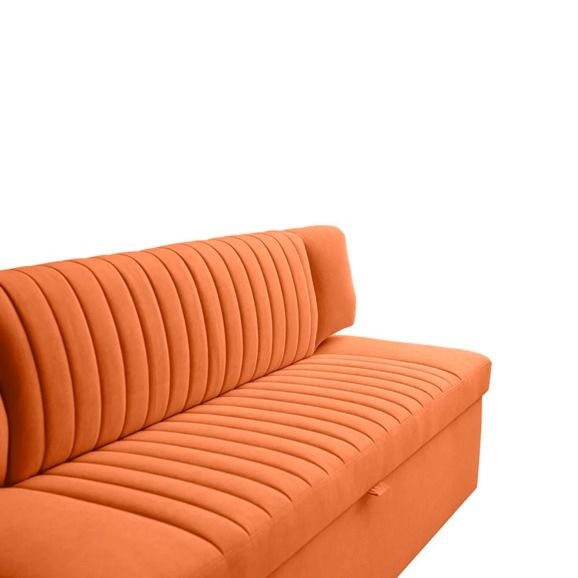 Диван для кухни Стронго 168, оранжевый - фото 3