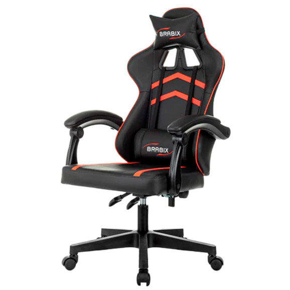 Кресло компьютерное Concord, черный, красный, экокожа - фото 3