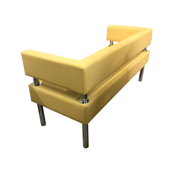 Диван Сантур трехместный, бледно-желтый - фото 4