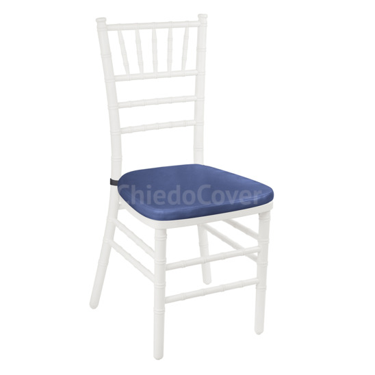 Подушка 01 для стула Кьявари, 3см, кожзам синий - фото 1