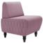 Настоящее фото товара Кресло Лотик велюр, сиреневый, произведённого компанией ChiedoCover