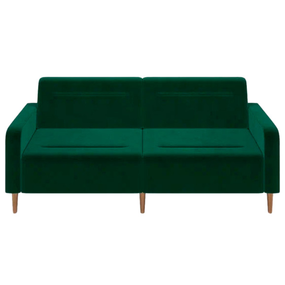Диван Папилла, велюр, 182 см, зеленый - фото 2