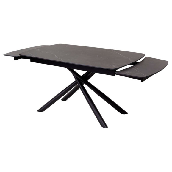 Стол RIVOLI 140 MATT BLACK MARBLE SOLID CERAMIC / BLACK - фото 3