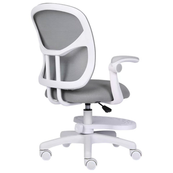 Кресло детское с подставкой для ног Скаттл, серый - фото 8