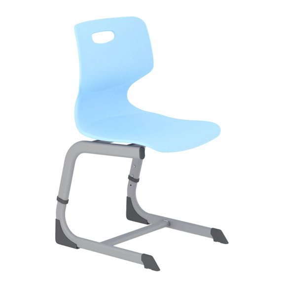 Стул Lime, голубой, серый Стул Lime, голубой, серый - фото 1